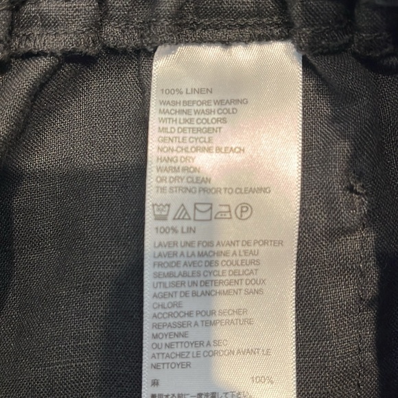 Tommy Bahama Linen Casual Wide Leg Drawstring Pant Size 4 - Picture 6 of 6